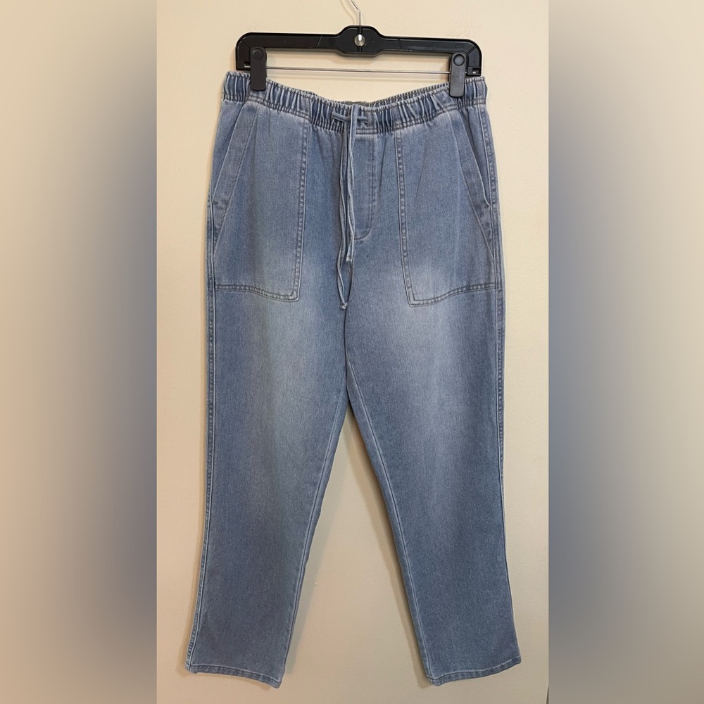 Berkley Jensen Women’s Joggers Denim High Rise Relaxed Pull On Pant Sz Medium - Picture 8 of 17